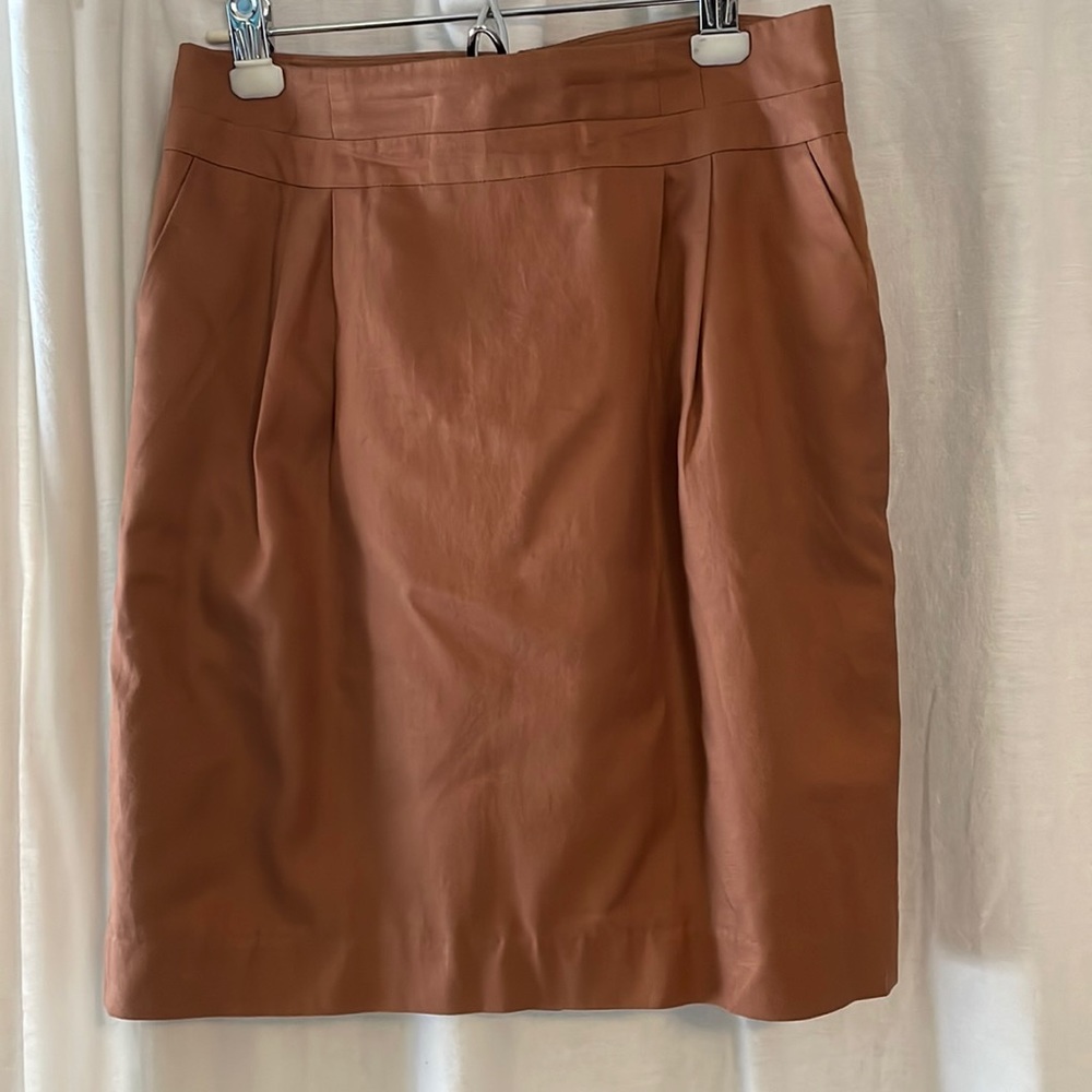 Merona Collection camel tan skirt w pockets